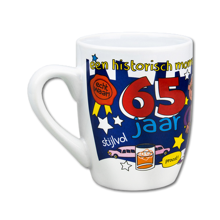 Taza 65 Años 12cm