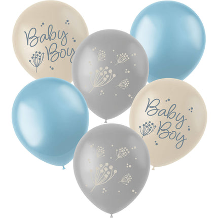 Globos de Nacimiento Babyboy 33cm 6pcs