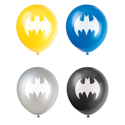 Globos de Batman 30cm 8pcs