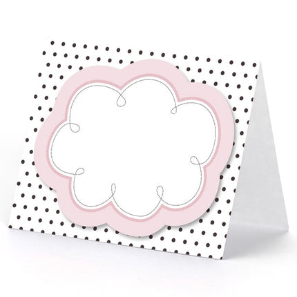 Tarjetas de Mesa Rosa Negro 8.4cm 6pcs