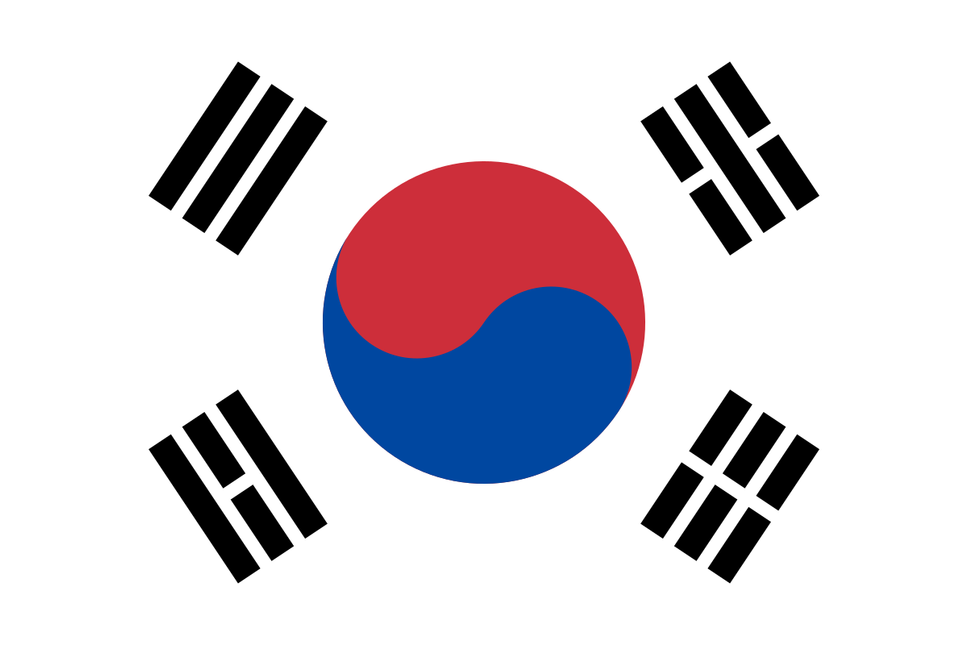 Bandera Corea del Sur 150cm