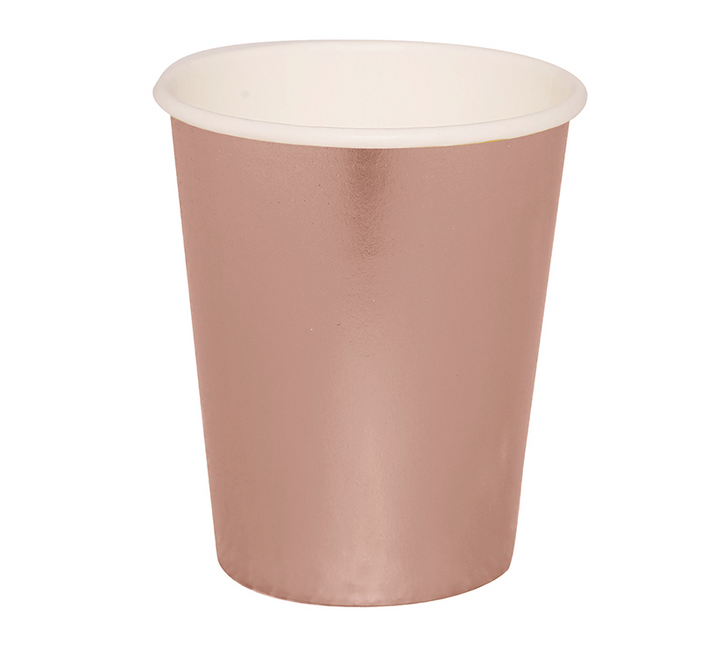 Vasos Oro Rosa 240ml 6ud