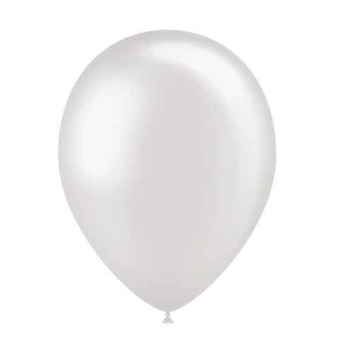 Globos Gris Claro Metalizados 25cm 10pcs