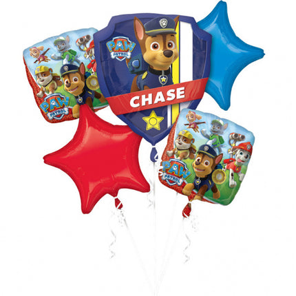 Paw Patrol Juego de globos de helio Chase 5 piezas vacío