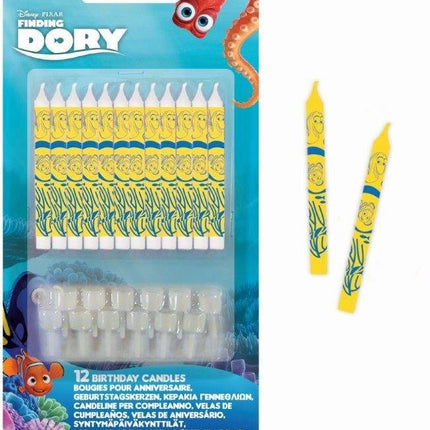 Velas Buscando a Dory 9cm 12uds.