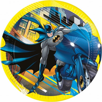 Platos Batman Amarillo 23cm 8pcs