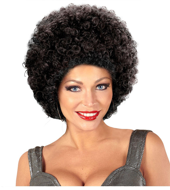 Peluca Negra Afro Unisex