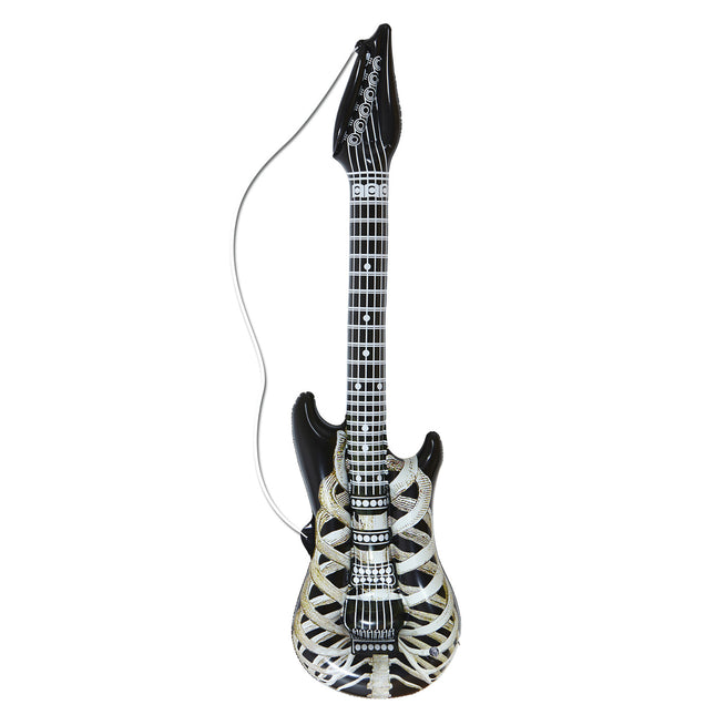 Guitarra Hinchable Blanca y Negra