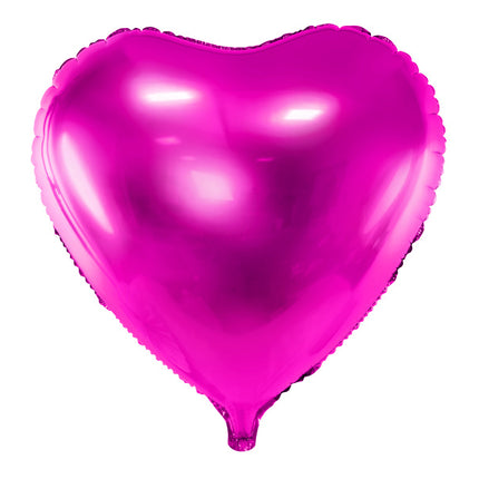 Globo de Helio Corazón Fucsia Vacío 45cm