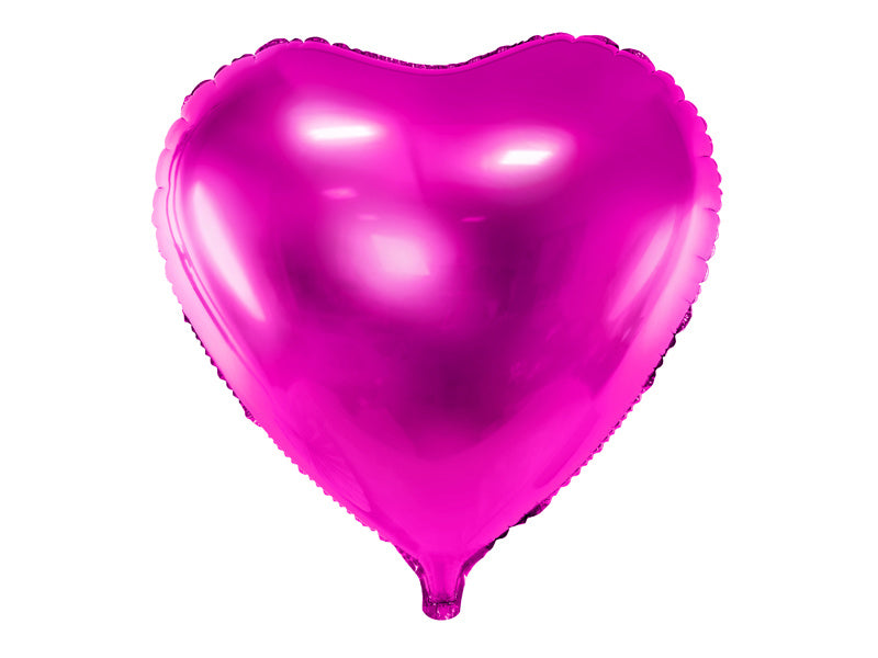 Globo de Helio Corazón Fucsia Vacío 45cm