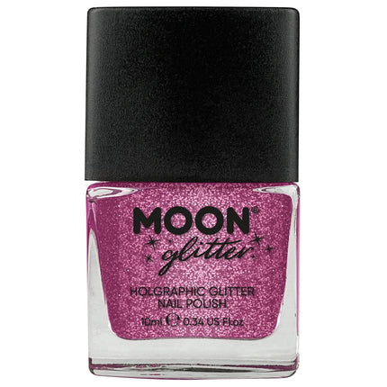 Esmalte de uñas holográfico Moon Glitter Rosa 14ml