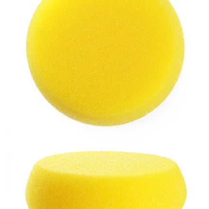 Esponja de maquillaje PXP Por 2 Piezas Dia Redondeado Amarillo, 7,5 cm