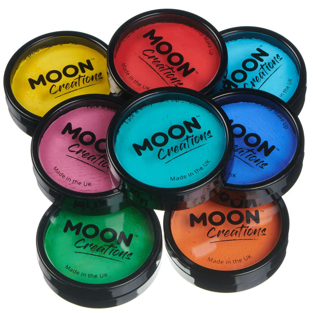 Moon Creations Pro Face Paint Cake Pots Azul Cielo 36g