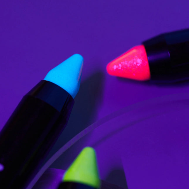 Moon Glow Neon UV Glitter Body Crayons Amarillo 3.2g