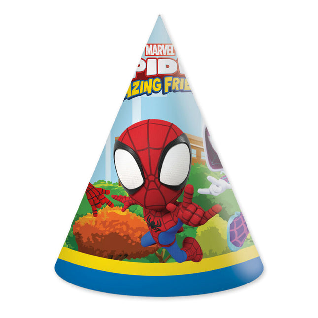 Sombreros de fiesta Spidey 6pcs