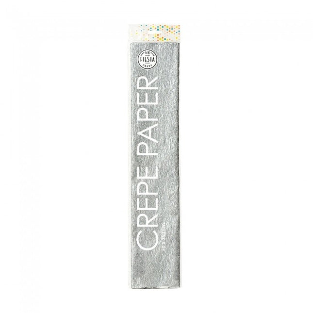 Papel Crepé Plata 50cm 2,5m