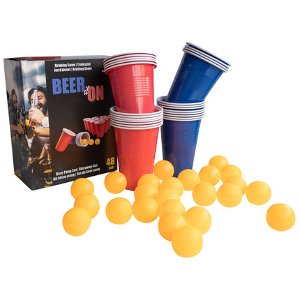 Juego de bebidas Beerpong Set 48 piezas