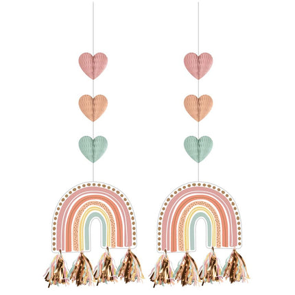 Decoración colgante Arco Iris 91cm 2pcs