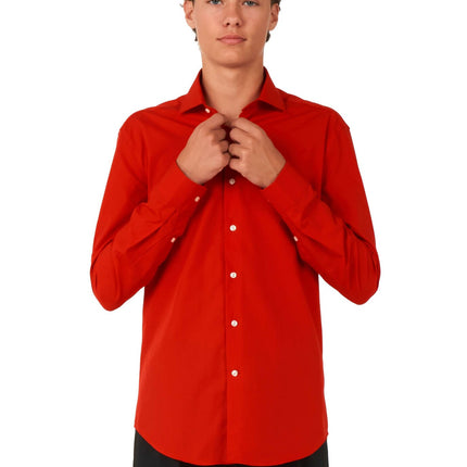 Camisa Roja Chico Adolescente OppoSuits