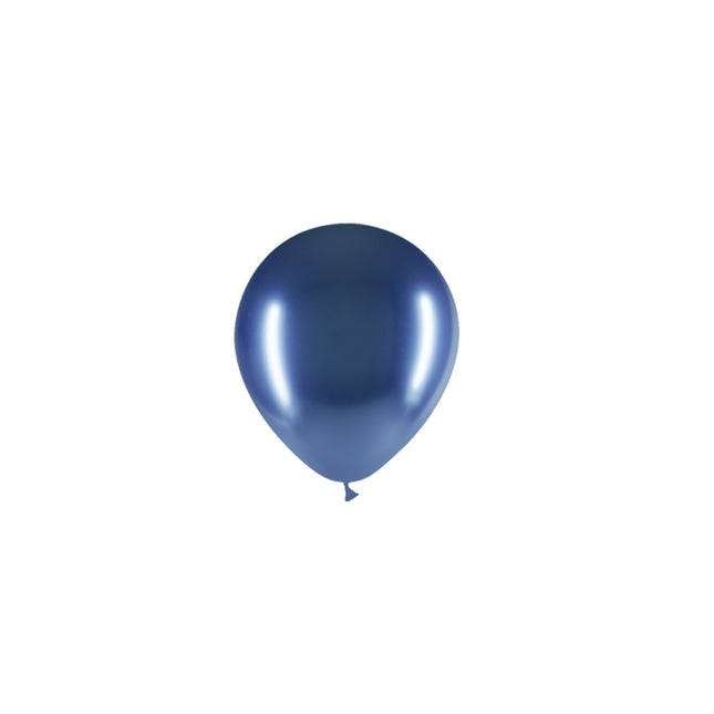 Globos Azules Cromados 13cm 100pcs