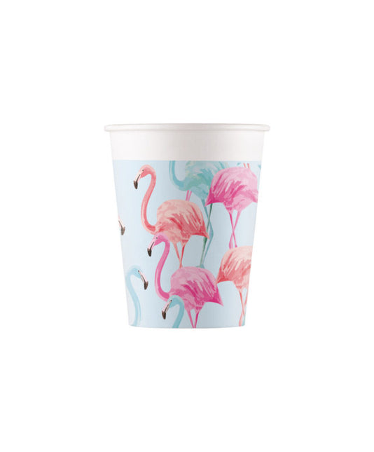 Vasos Flamingo 8uds