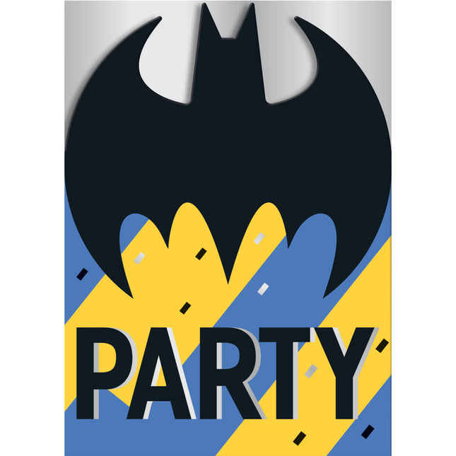 Invitaciones Batman 14cm 8pcs