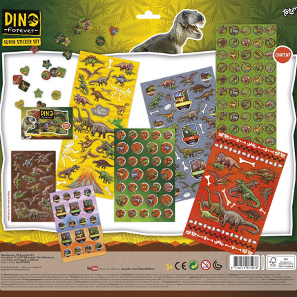 Juego de pegatinas Dino grande