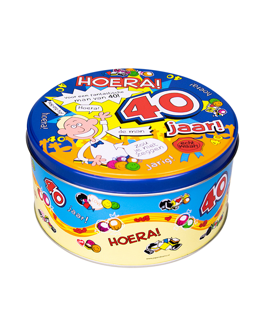 Candy Drum 40 Años Hombre 14cm