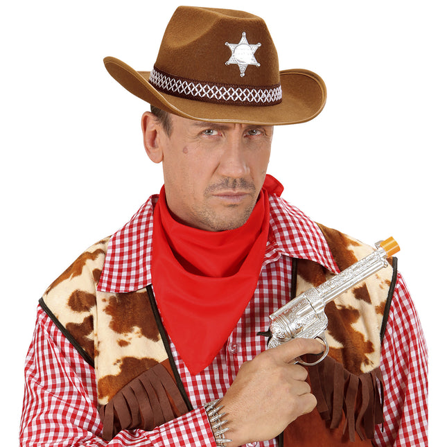 Sheriff de Sombrero Marrón