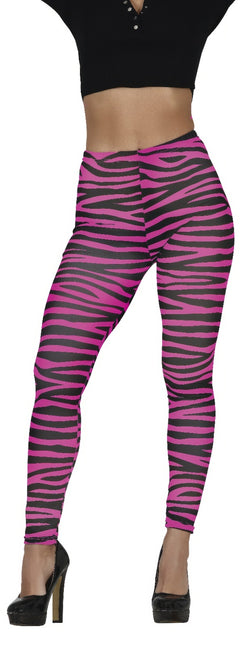 Legging Cebra Rosa Mujer