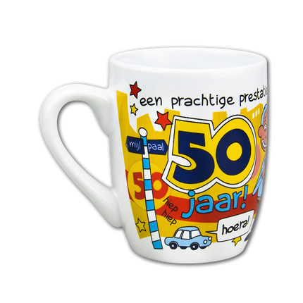 Taza 50 Años Hombre 12cm