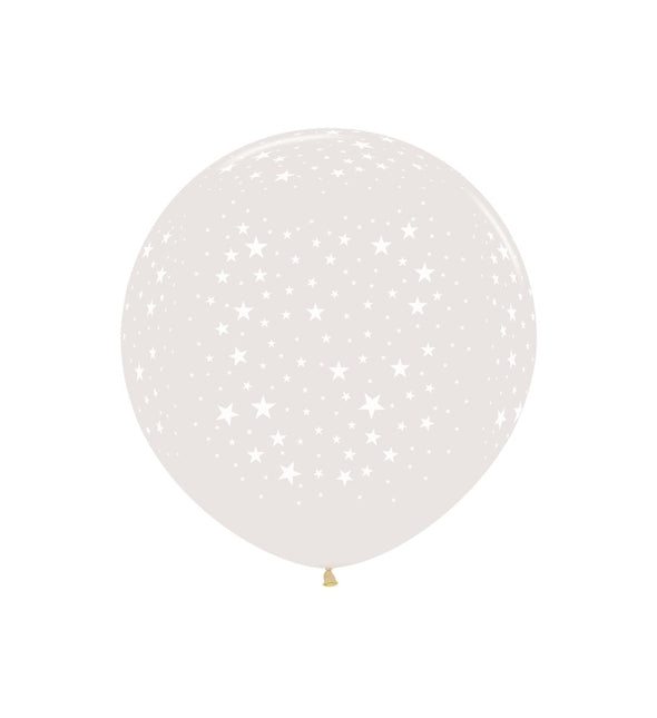 Globos Estrellas Transparentes 61cm 3pcs