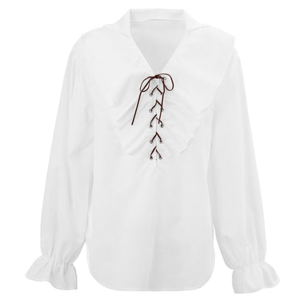 Blusa Blanca Damas Piratas/Renacimiento