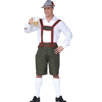 Lederhosen verde oscuro para hombre