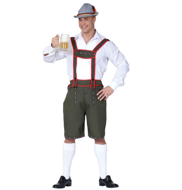 Lederhosen verde oscuro para hombre