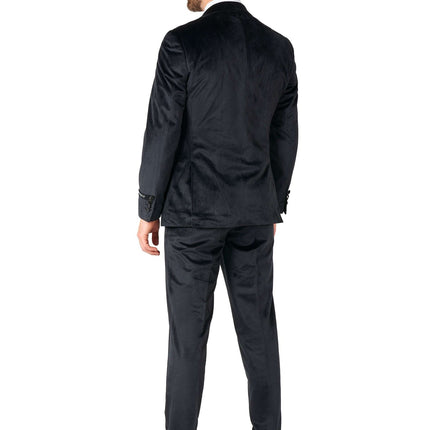 Esmoquin de terciopelo negro para hombre <tc>OppoSuits</tc>