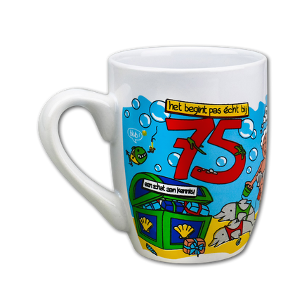 Taza 75 Años 12cm