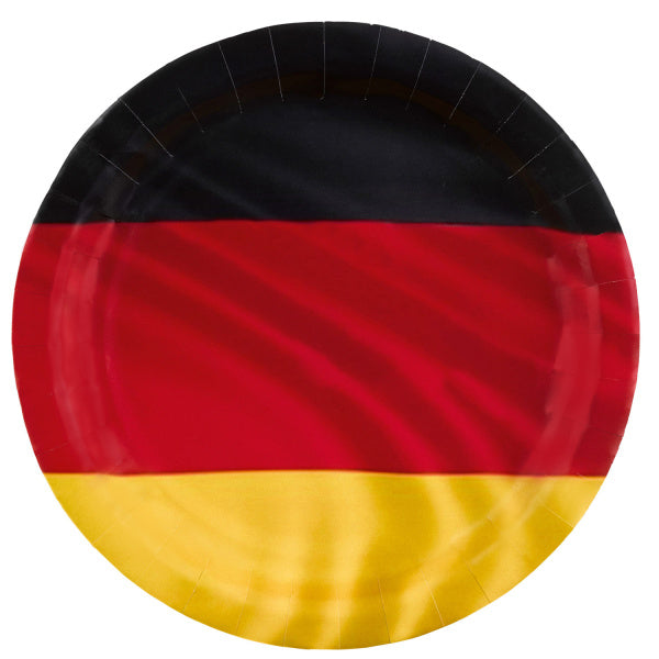 Platos Bandera Alemania 23cm 8pcs