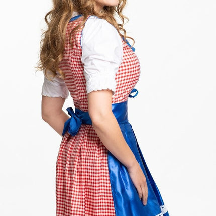 Vestido Dirndl Oktoberfest Azul 3 piezas