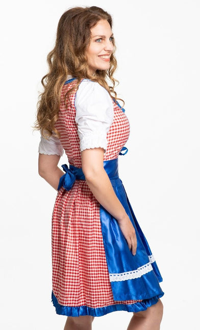 Vestido Dirndl Oktoberfest Azul 3 piezas