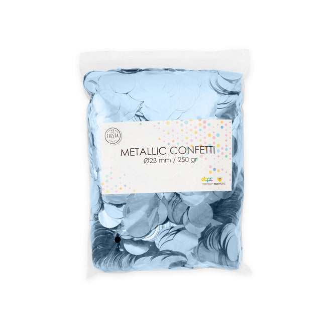 Azul claro confeti metalizado 250gr