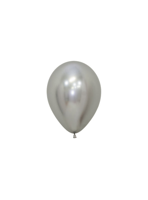 Globos Reflex Plata 12cm 50pcs