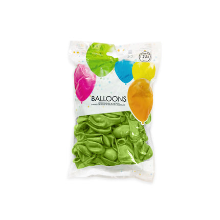 Globos Verde Lima Metalizados 13cm 100pcs