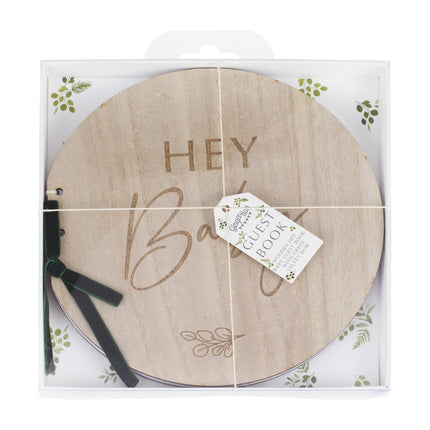 Libro de visitas Hey Baby Madera 22cm