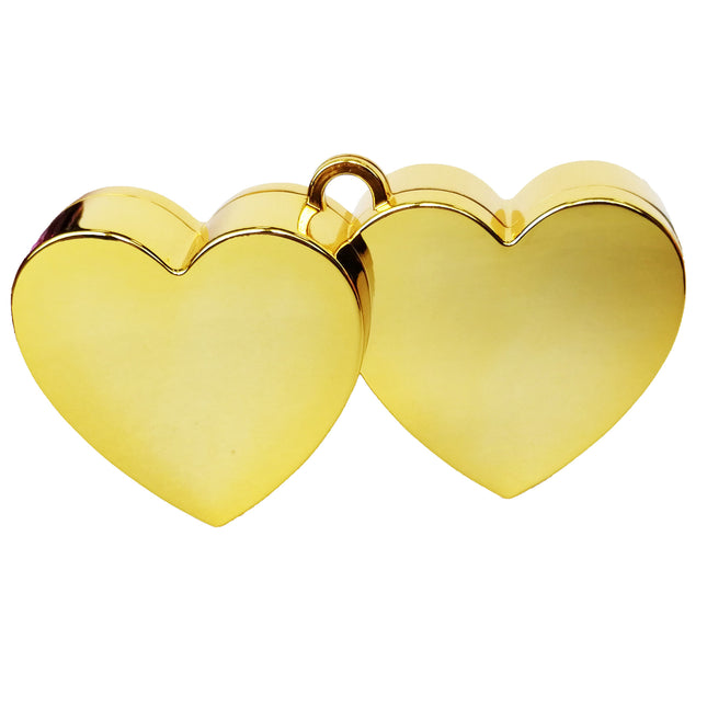 Globo Peso Corazones Oro 140gr