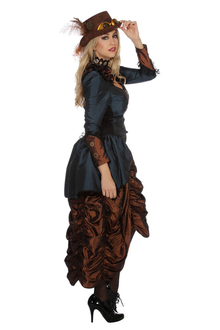 Vestido Steampunk Azul