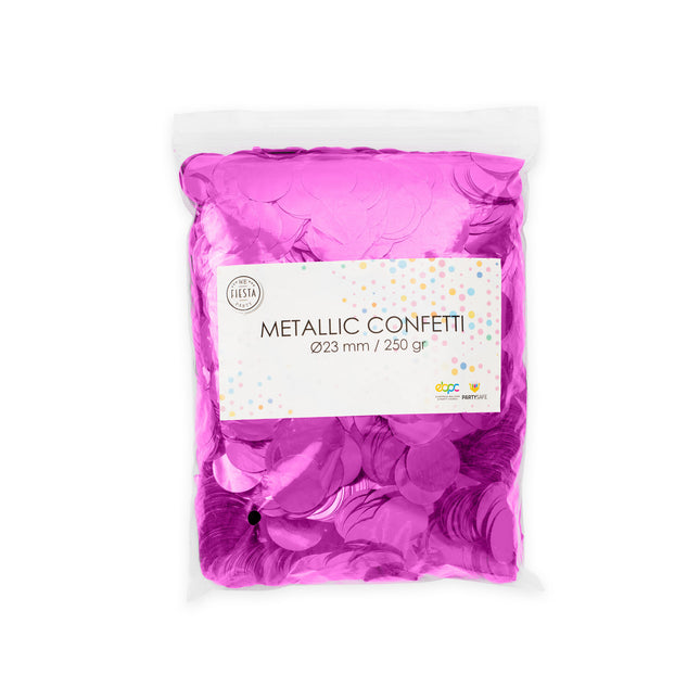 Fucsia Confeti Metálico 250gr