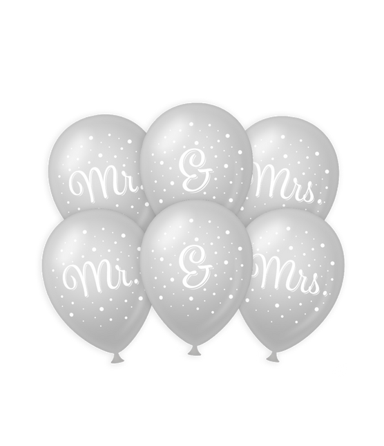 Globos de boda Mr & Mrs 30cm