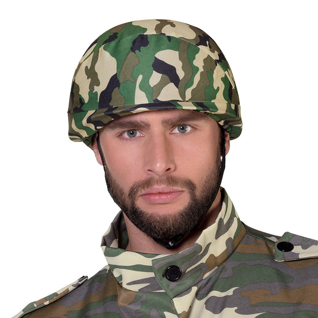 Casco militar ajustable