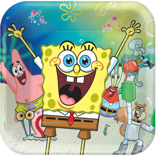 Bob Esponja Platos 23cm 8pcs